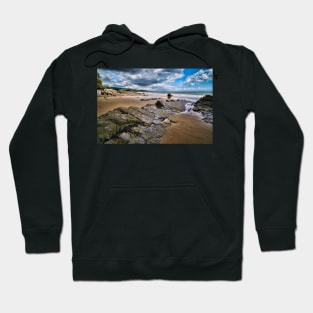 Beach & Rocks - Coastal Scenery - Amroth - Pembrokeshire Hoodie